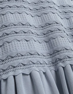 Minikleid mit Muschelsaum