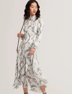 Nottingham Midi-Hemdkleid mit Spitzenprint