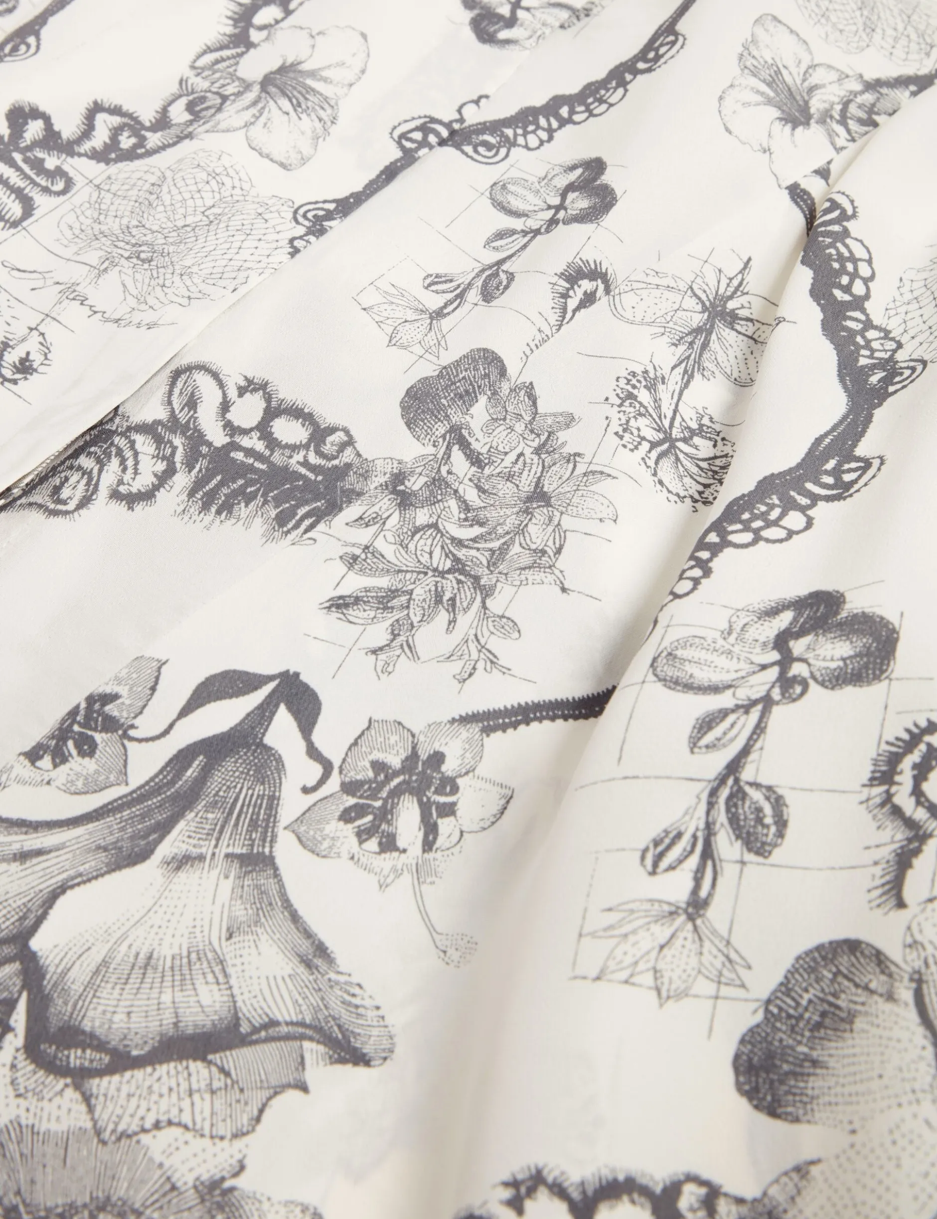 Nottingham Midi-Hemdkleid mit Spitzenprint