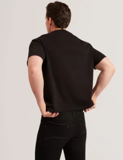 Oversized-T-Shirt aus Baumwolle mit Logo-Patch