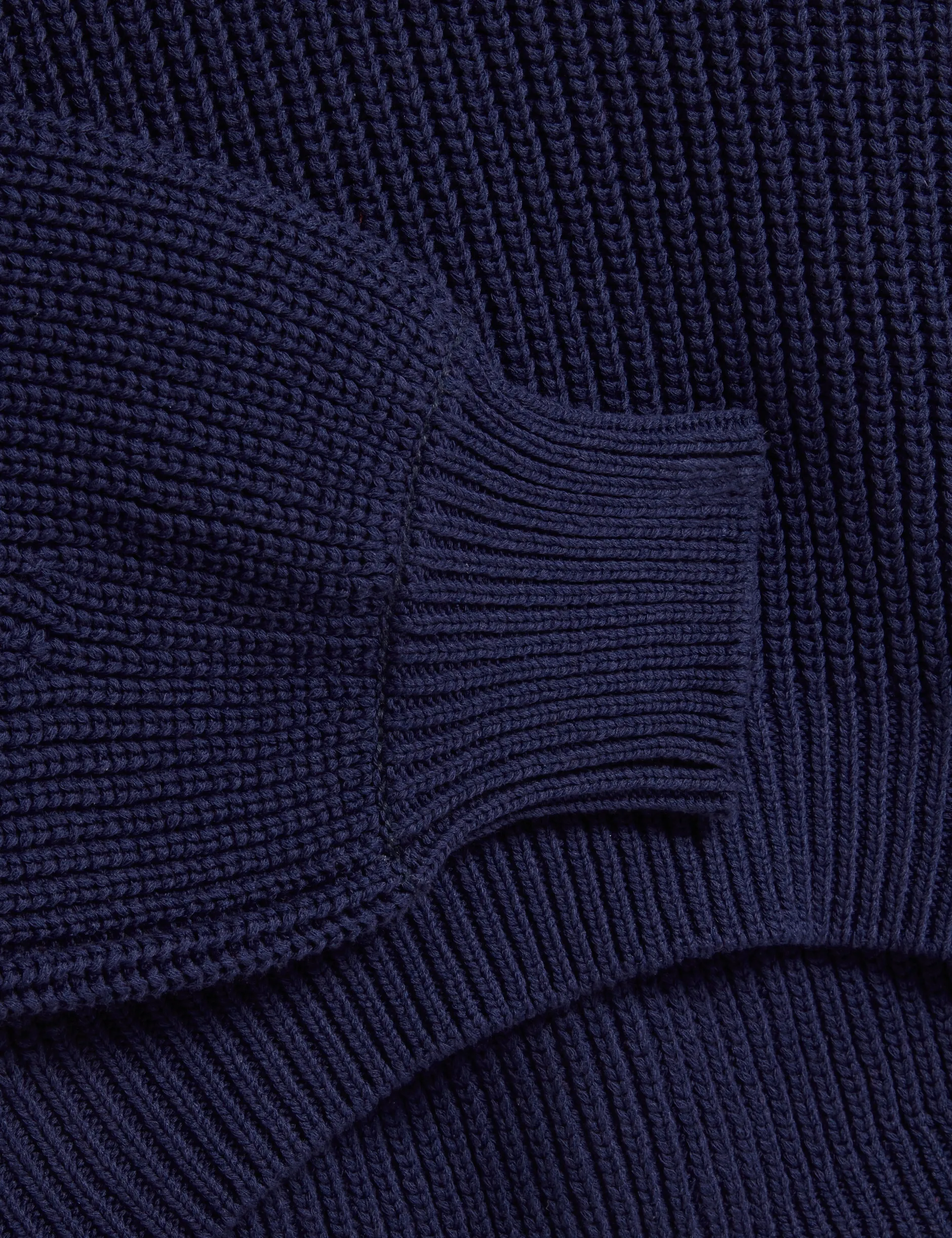Oversized V-Ausschnitt Fischerpullover