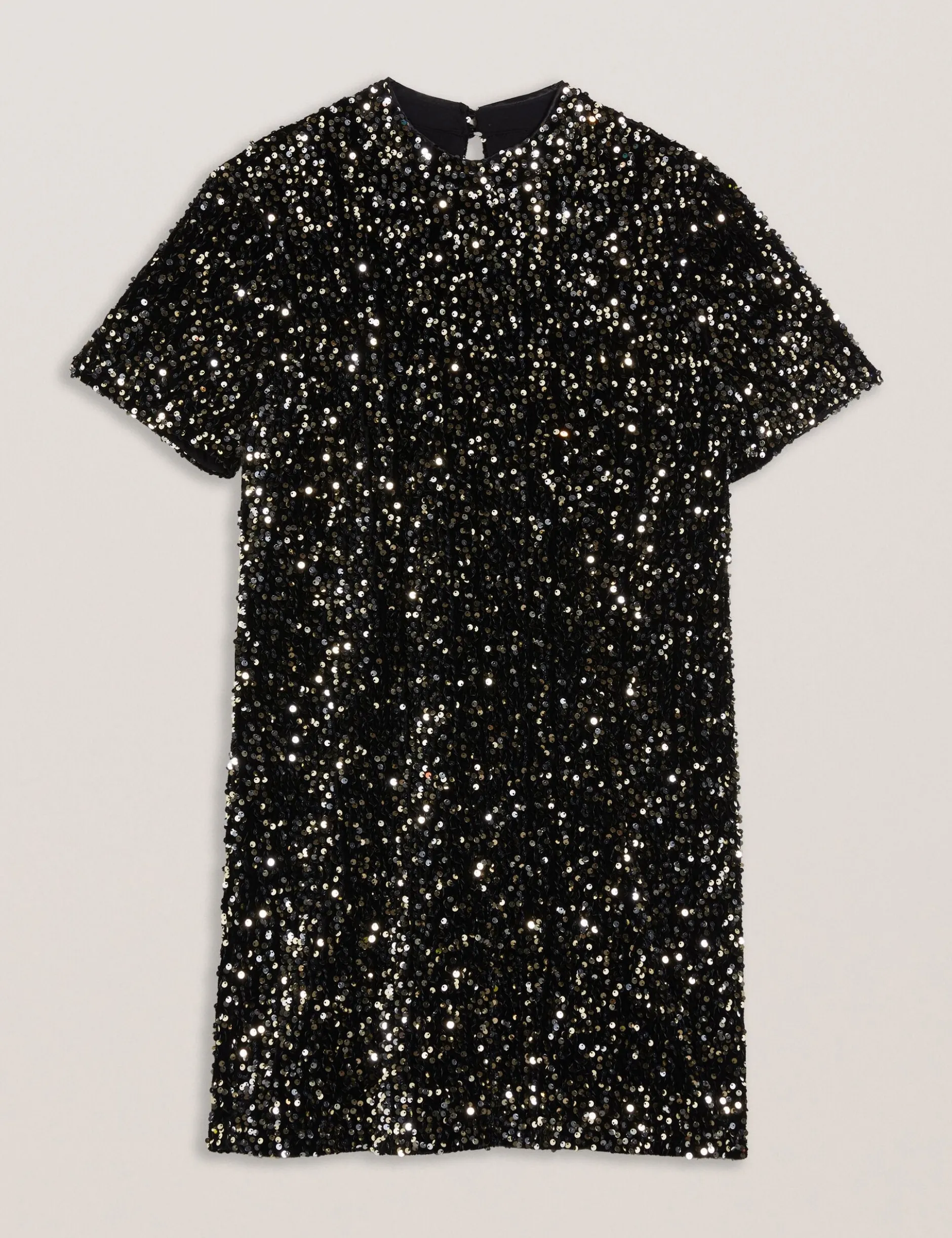 Paillettenbesetztes Samtkleid