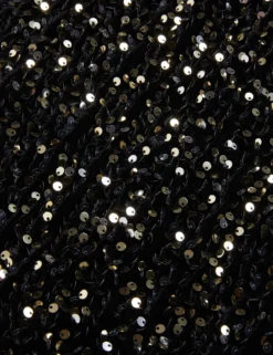 Paillettenbesetztes Samtkleid