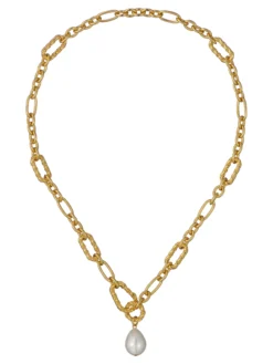 Perlenanhänger mit gedrehter Kette