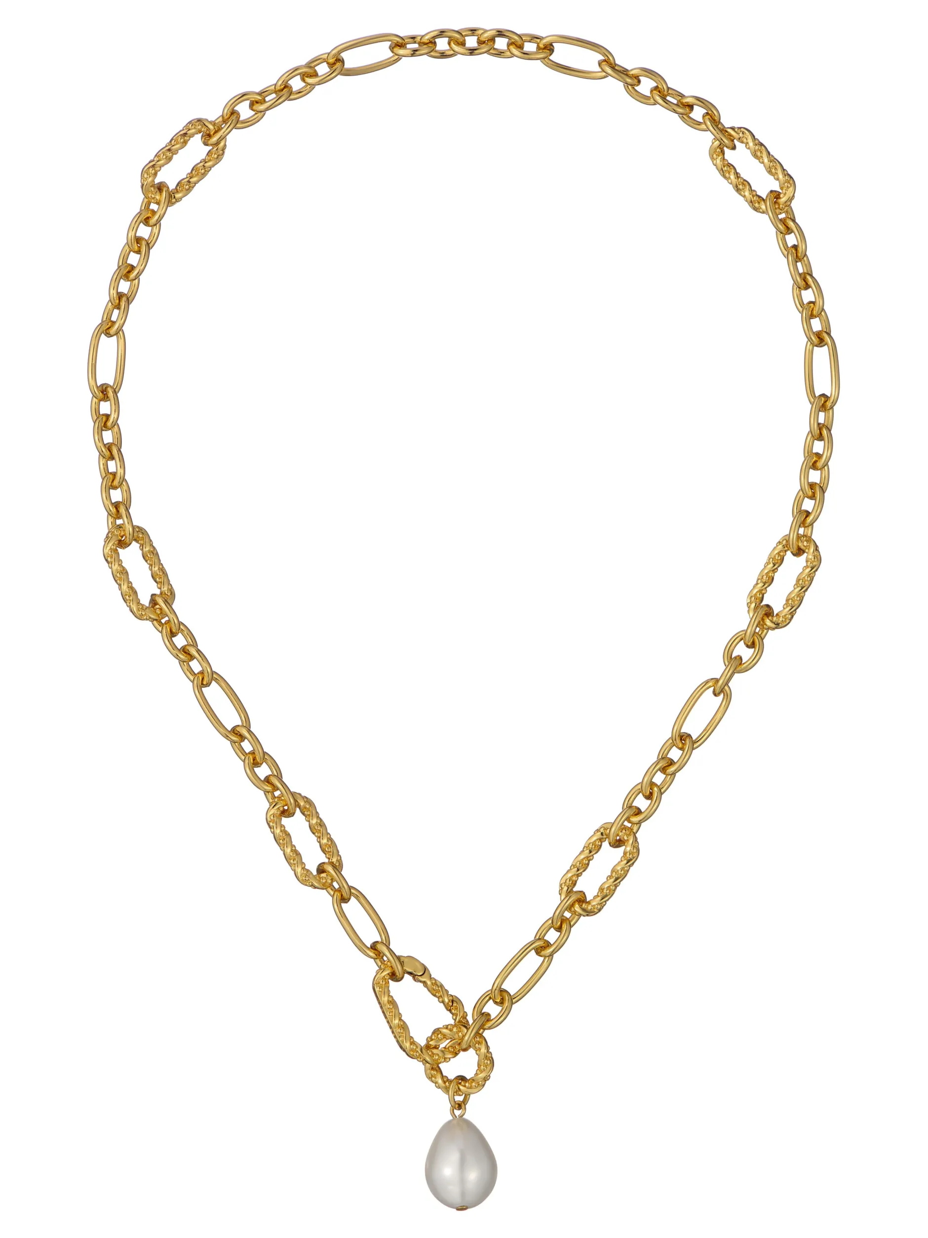 Perlenanhänger mit gedrehter Kette