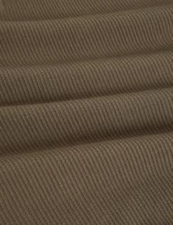 Poloshirt mit Rippstrick und offenem Halsausschnitt