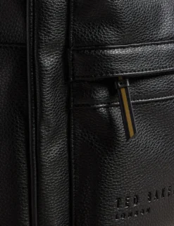 Rucksack aus Kunstleder mit Gurtbändern