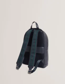 Rucksack aus Kunstleder mit Gurtbändern