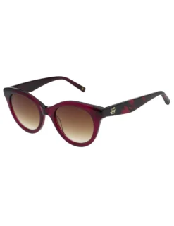Runde Sonnenbrille mit Printdetails