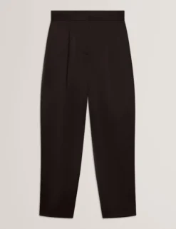 Satin-Hosen mit geschwungenem Bein