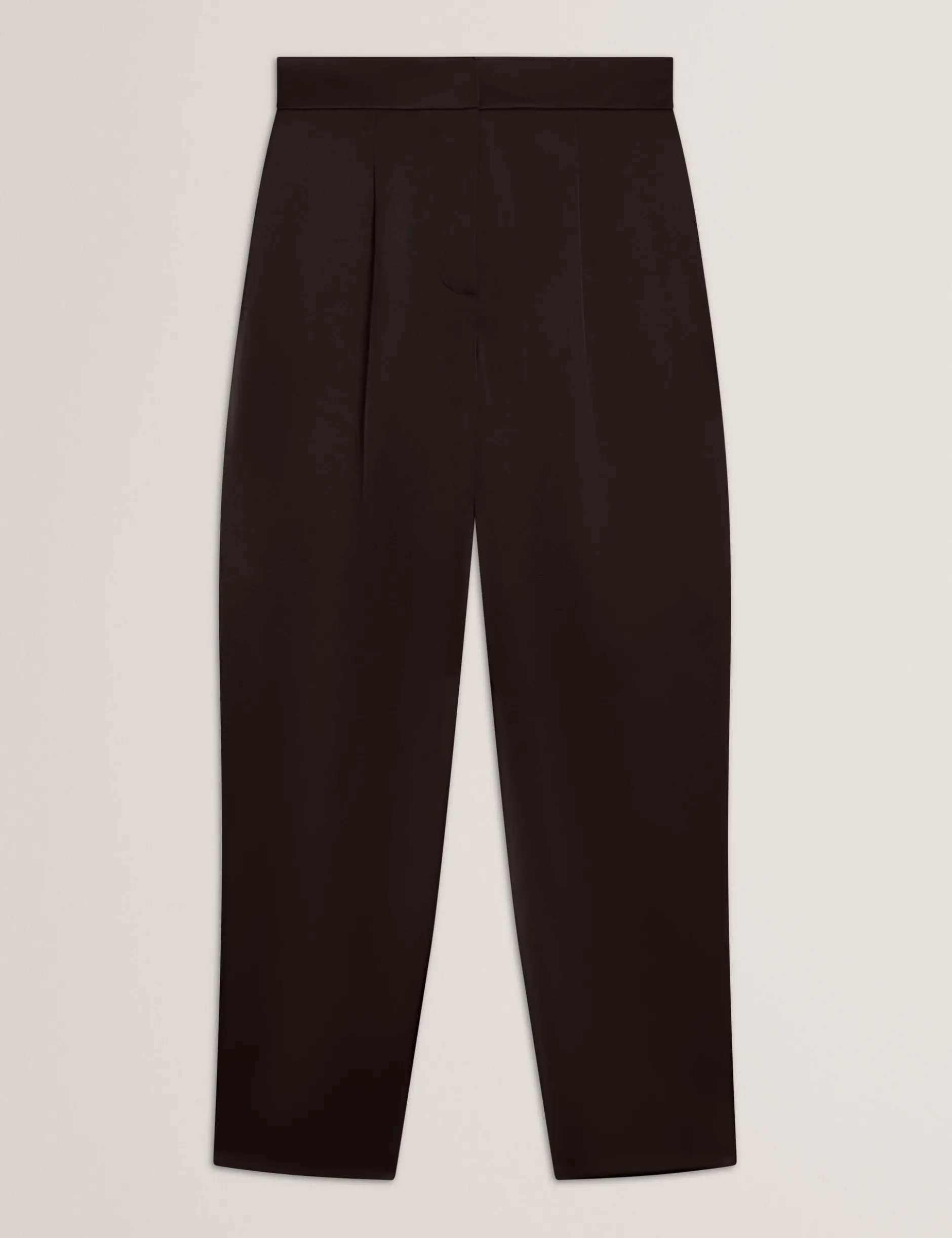 Satin-Hosen mit geschwungenem Bein