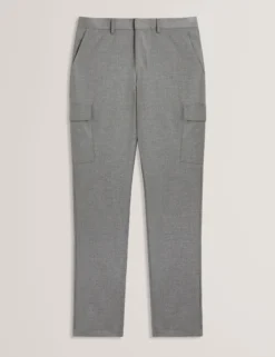 Schmal geschnittene, elegante Cargohose