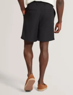 Shorts mit Waffelstruktur und geradem Bein