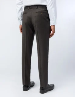 Slim-Fit-Anzughose aus Flanellwollmisch