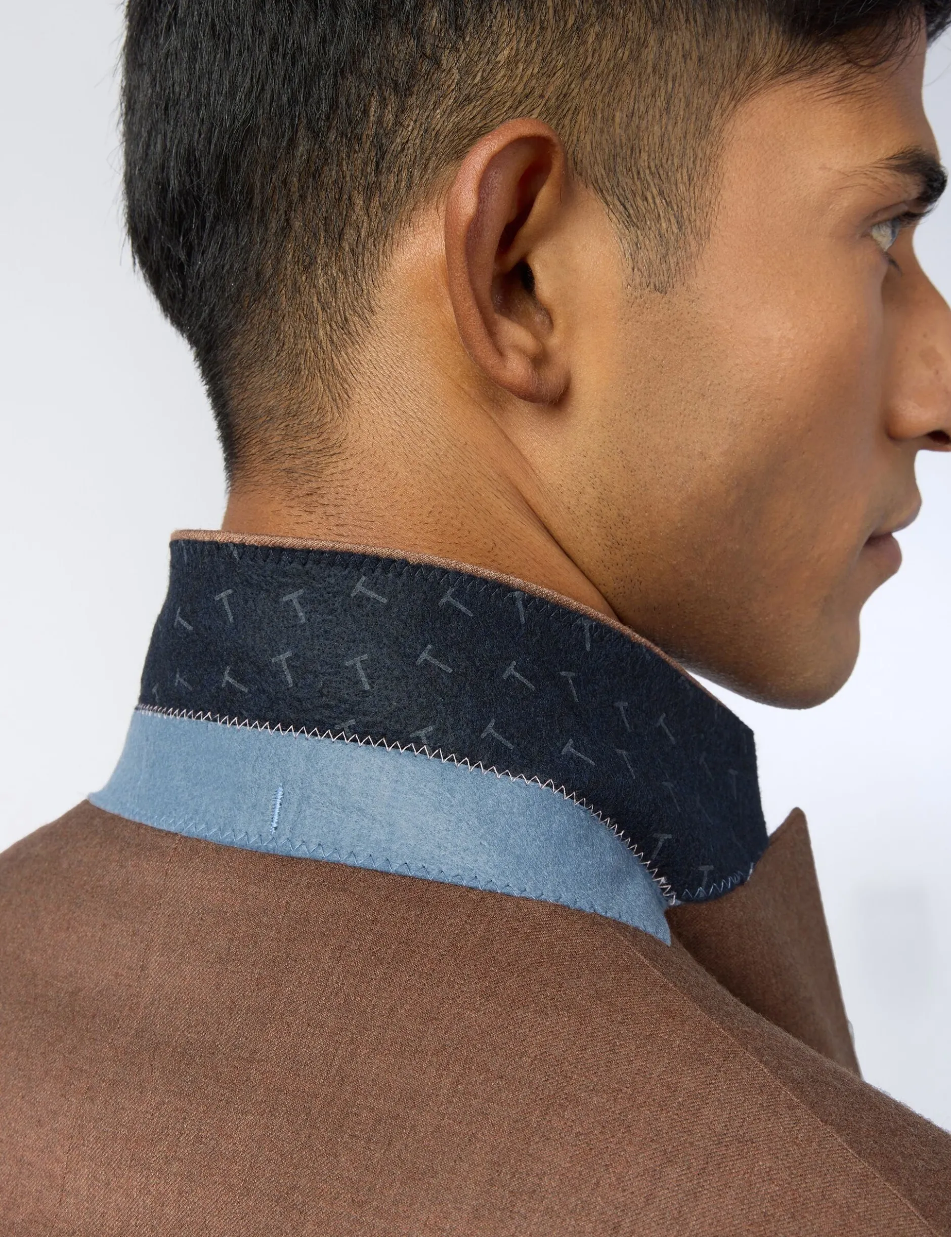 Slim-Fit-Anzugjacke aus Flanellwolle