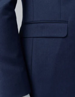 Slim-Fit-Anzugjacke aus Flanellwolle