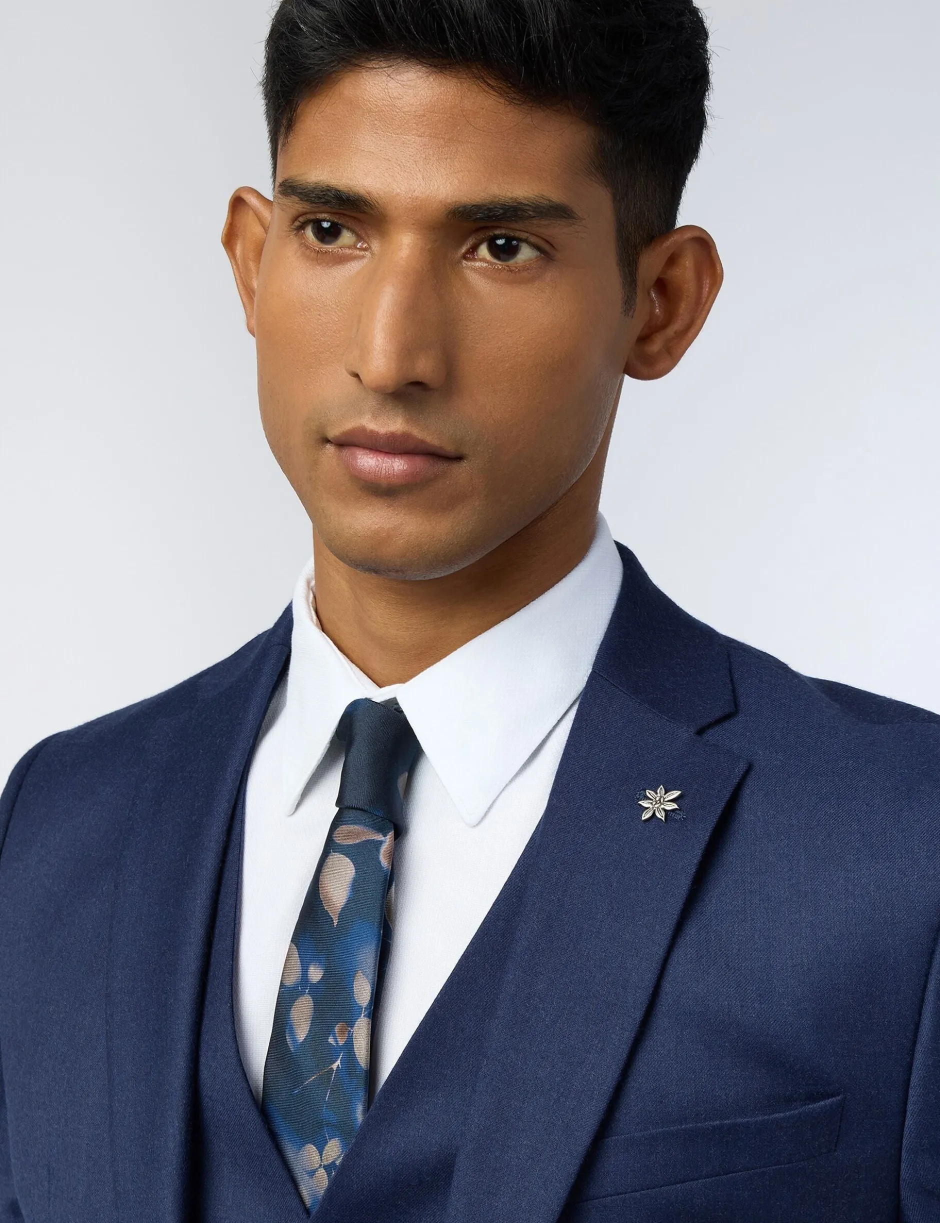 Slim-Fit-Anzugjacke aus Flanellwolle