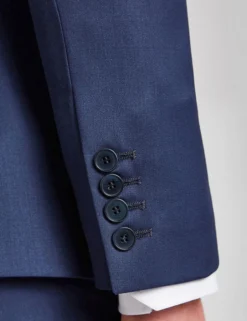 Slim-Fit-Anzugjacke aus Twillwolle