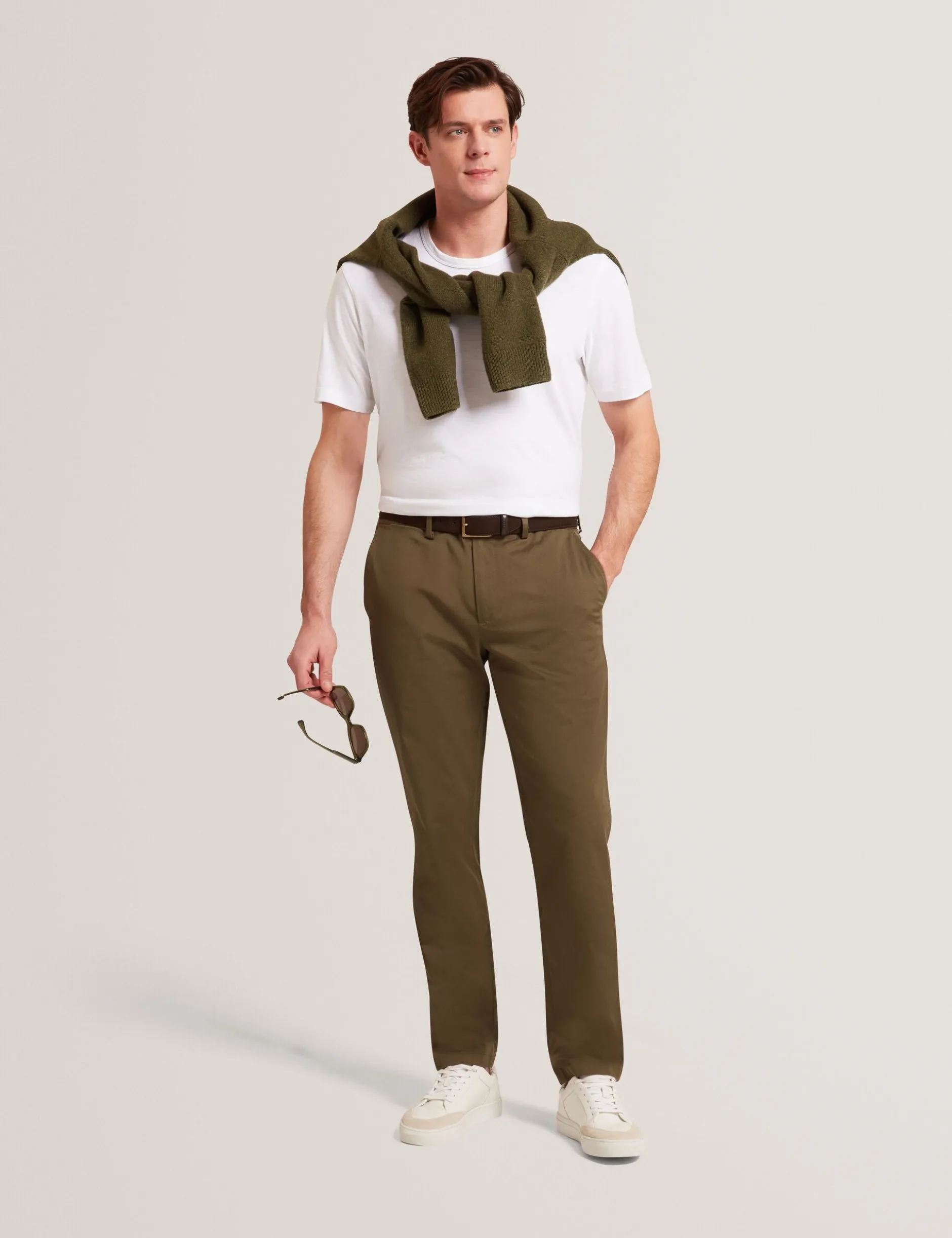 Slim Fit Chinos aus Stretch-Baumwolle