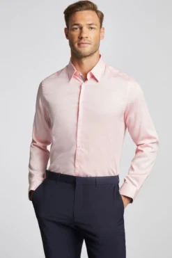 Slim-Fit-Hemd aus Satin-Baumwolle