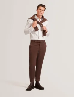 Slim-Fit-Hemd mit geometrischem Kreismuster