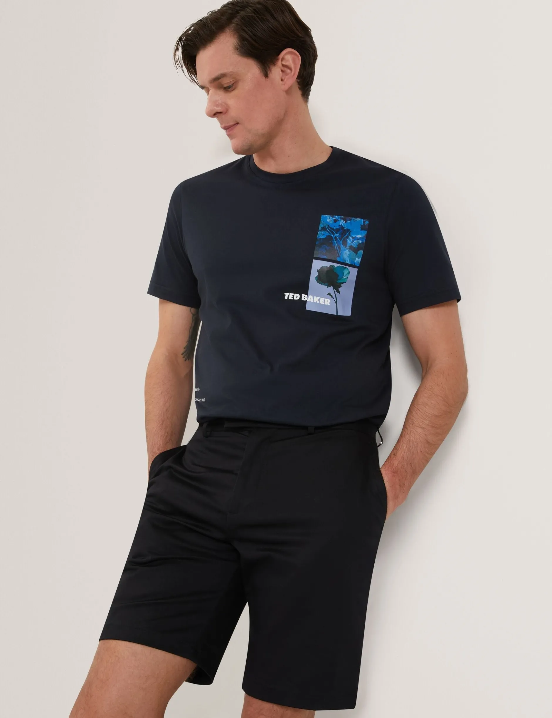 Slim Leg Stretch Cotton Chino Shorts