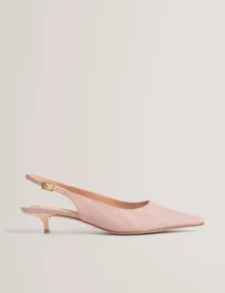 Slingback-Pumps mit Kätzchenabsatz