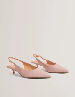 Slingback-Pumps mit Kätzchenabsatz