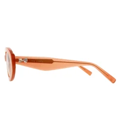 Sonnenbrille mit klobigem, ovalem Schleifendetail