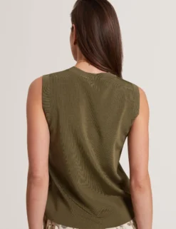 Stricktop mit Satin Vorderseite