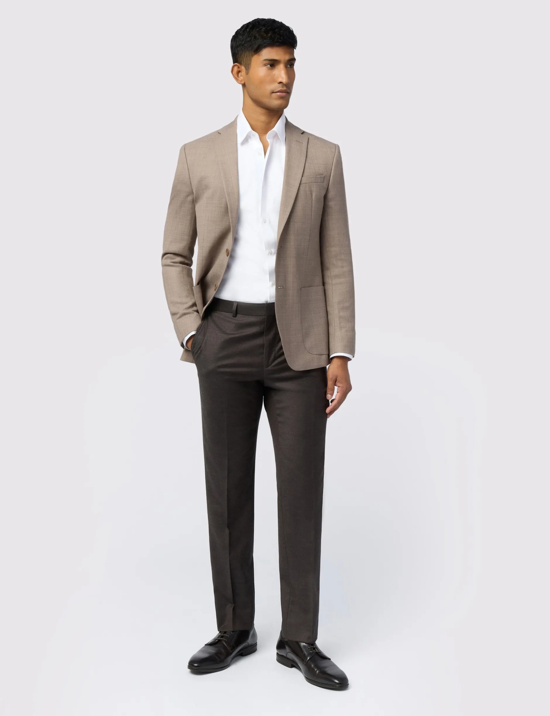 Strukturierter Blazer aus hochwertigem Wollmischgewebe