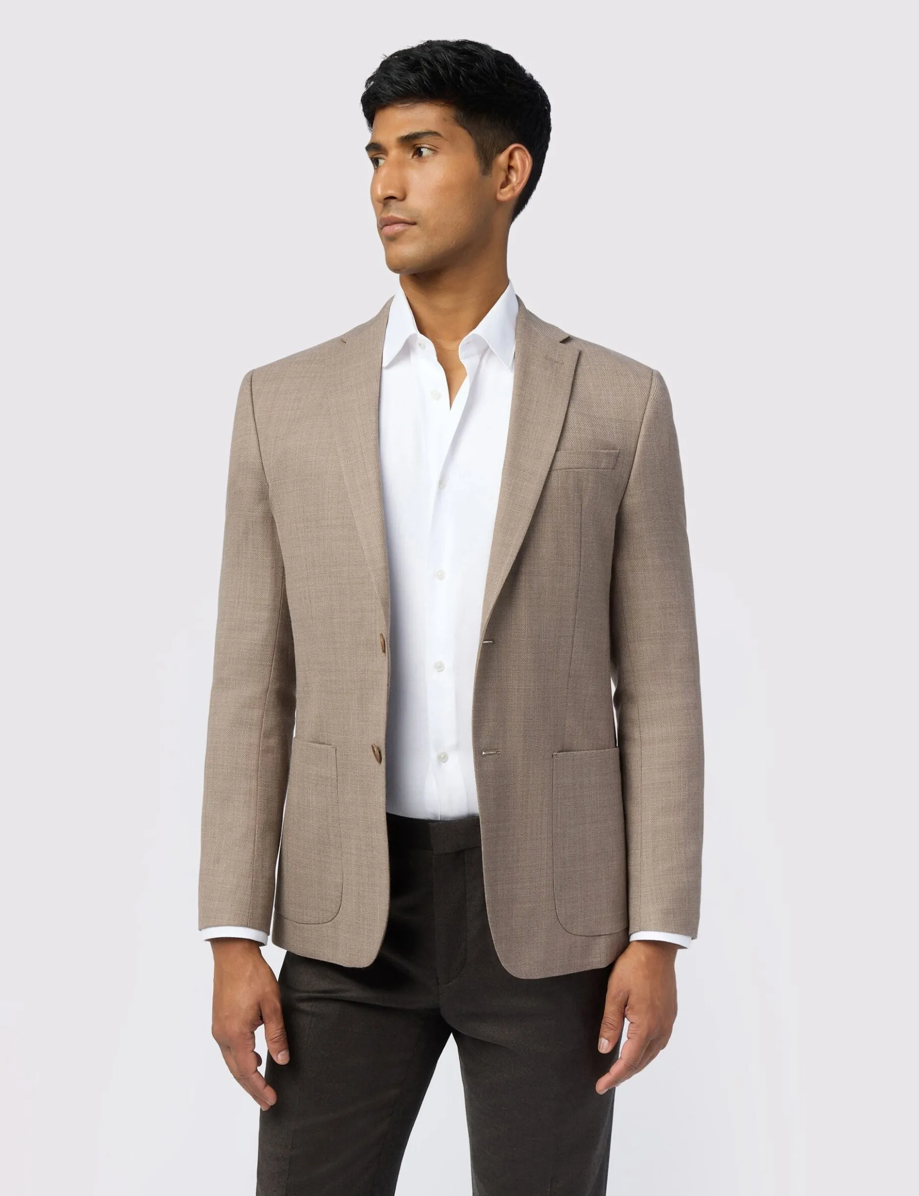 Strukturierter Blazer aus hochwertigem Wollmischgewebe