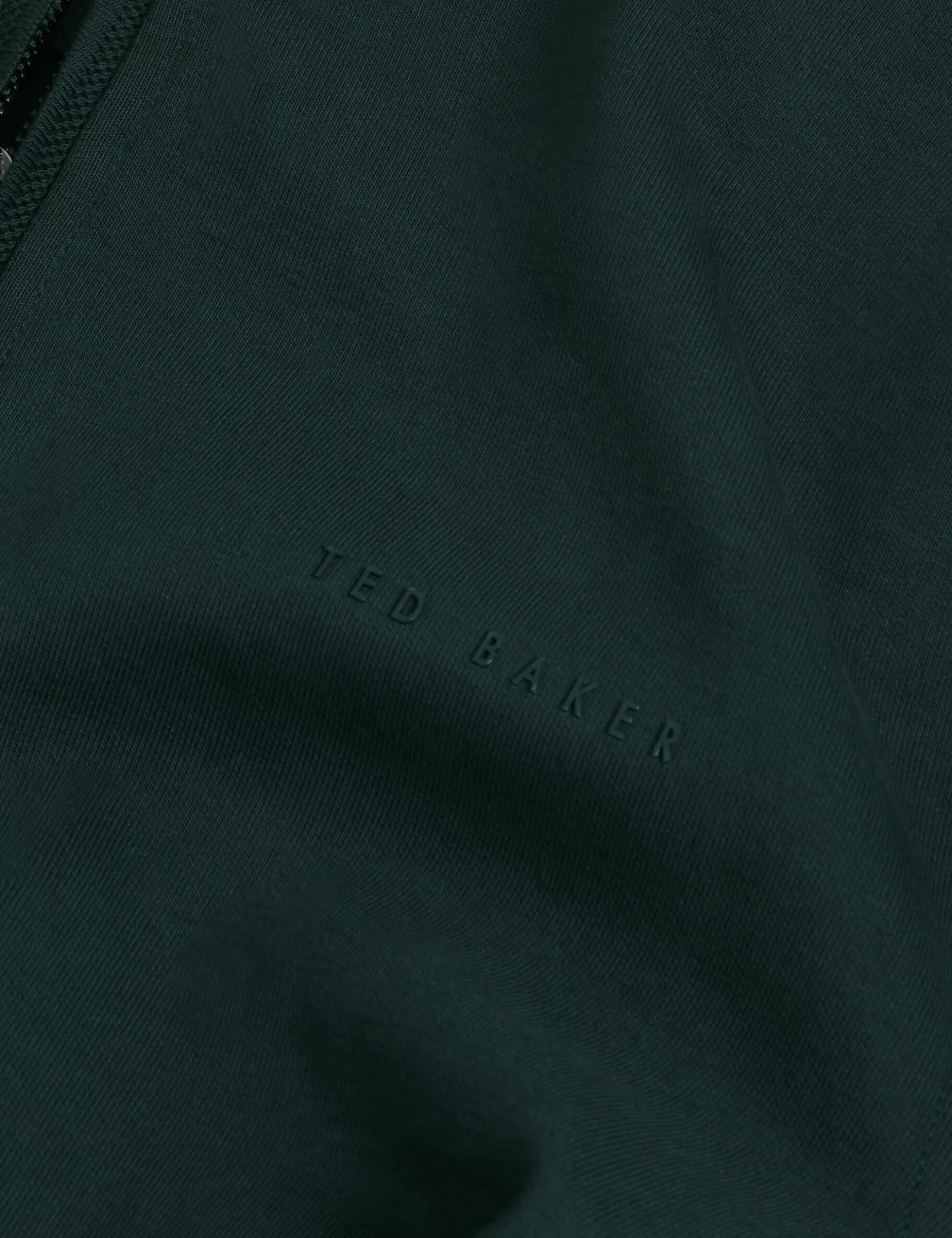 Sweatshirt aus Stretch-Baumwolle mit Reißverschlusskragen