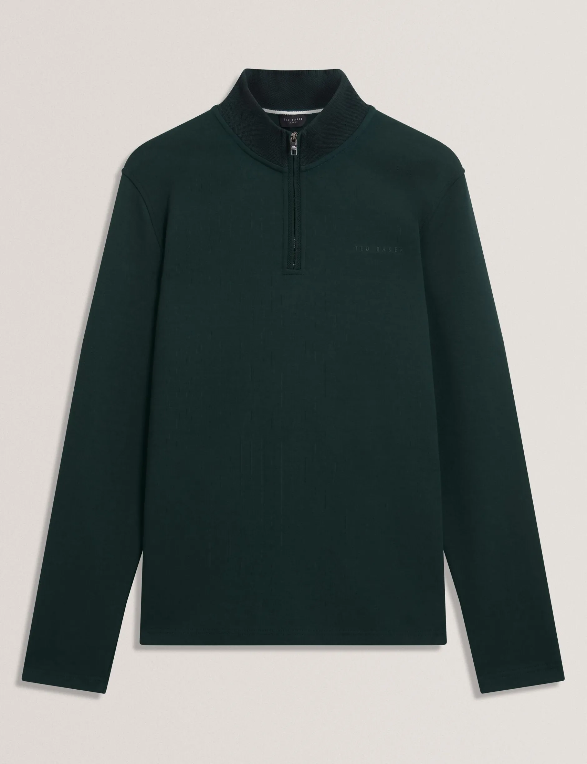 Sweatshirt aus Stretch-Baumwolle mit Reißverschlusskragen