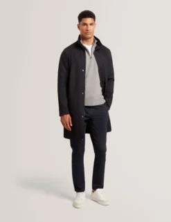 Sweatshirt aus Stretch-Baumwolle mit Reißverschlusskragen
