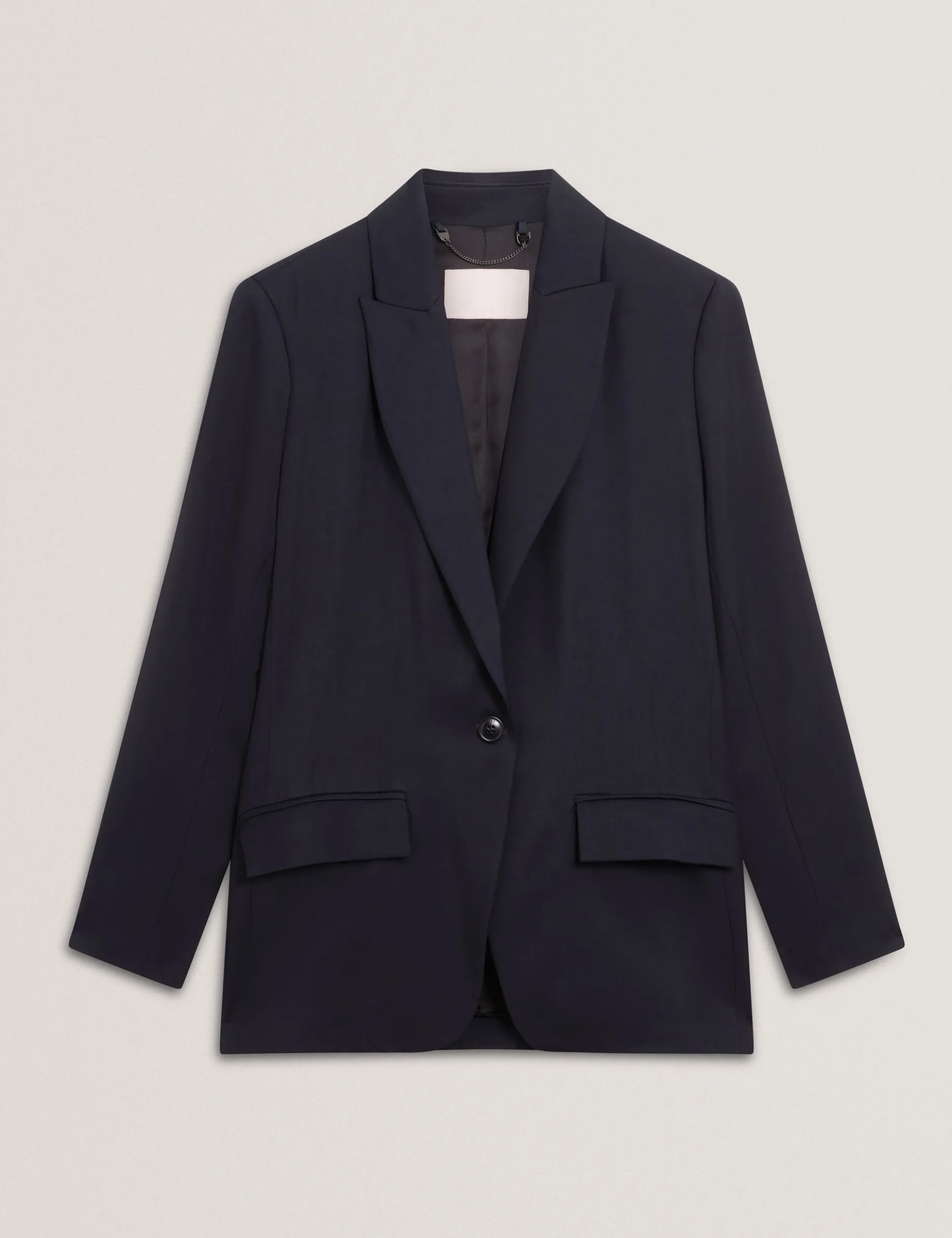Taillierter Blazer aus Wollmischgewebe