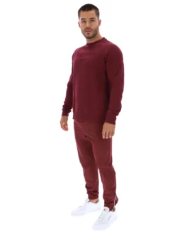 Trainings-Sweatshirt mit geprägtem Logo und Rundhalsausschnitt