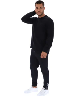 Trainings-Sweatshirt mit geprägtem Logo und Rundhalsausschnitt