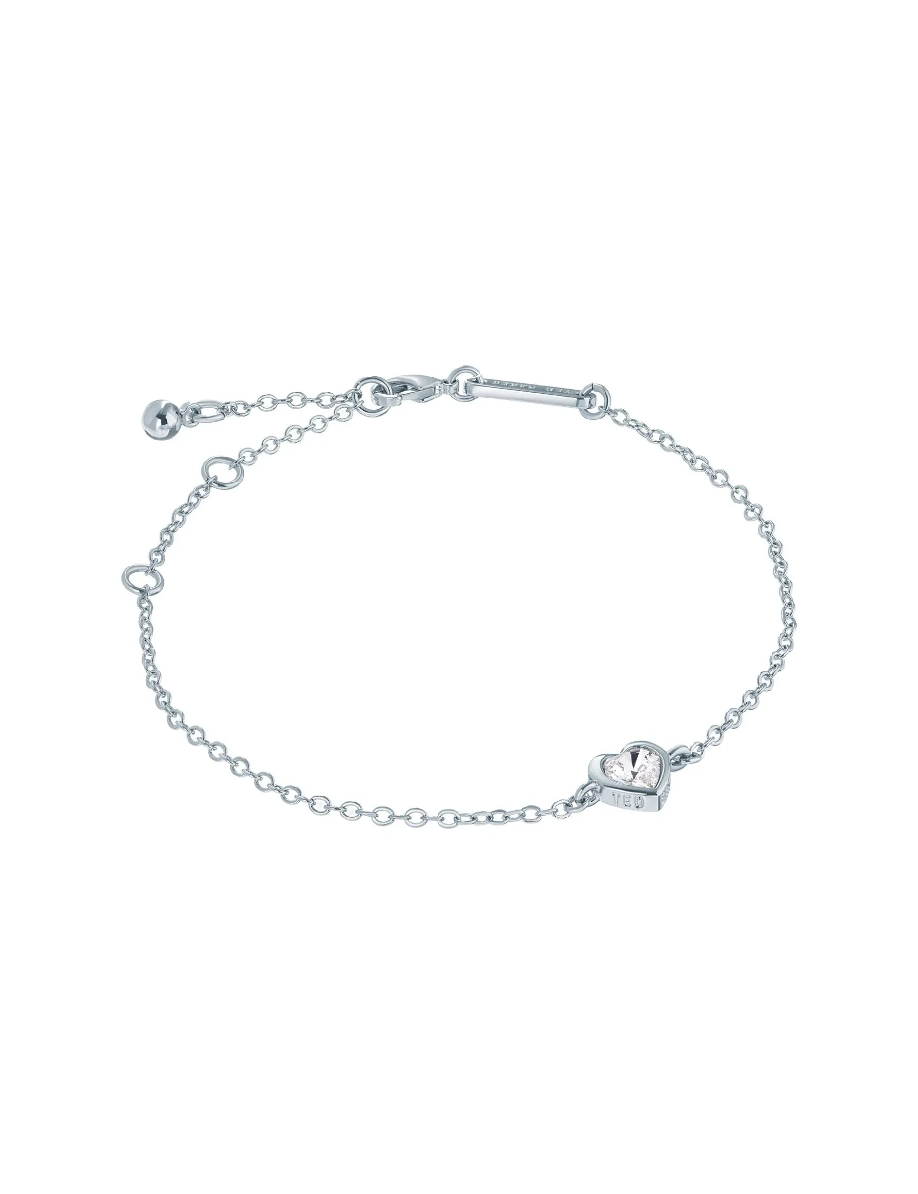 Verstellbares Armband mit Kristallherz