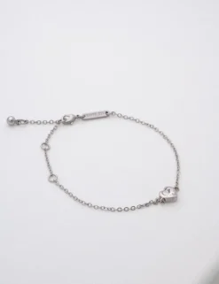 Verstellbares Armband mit Kristallherz