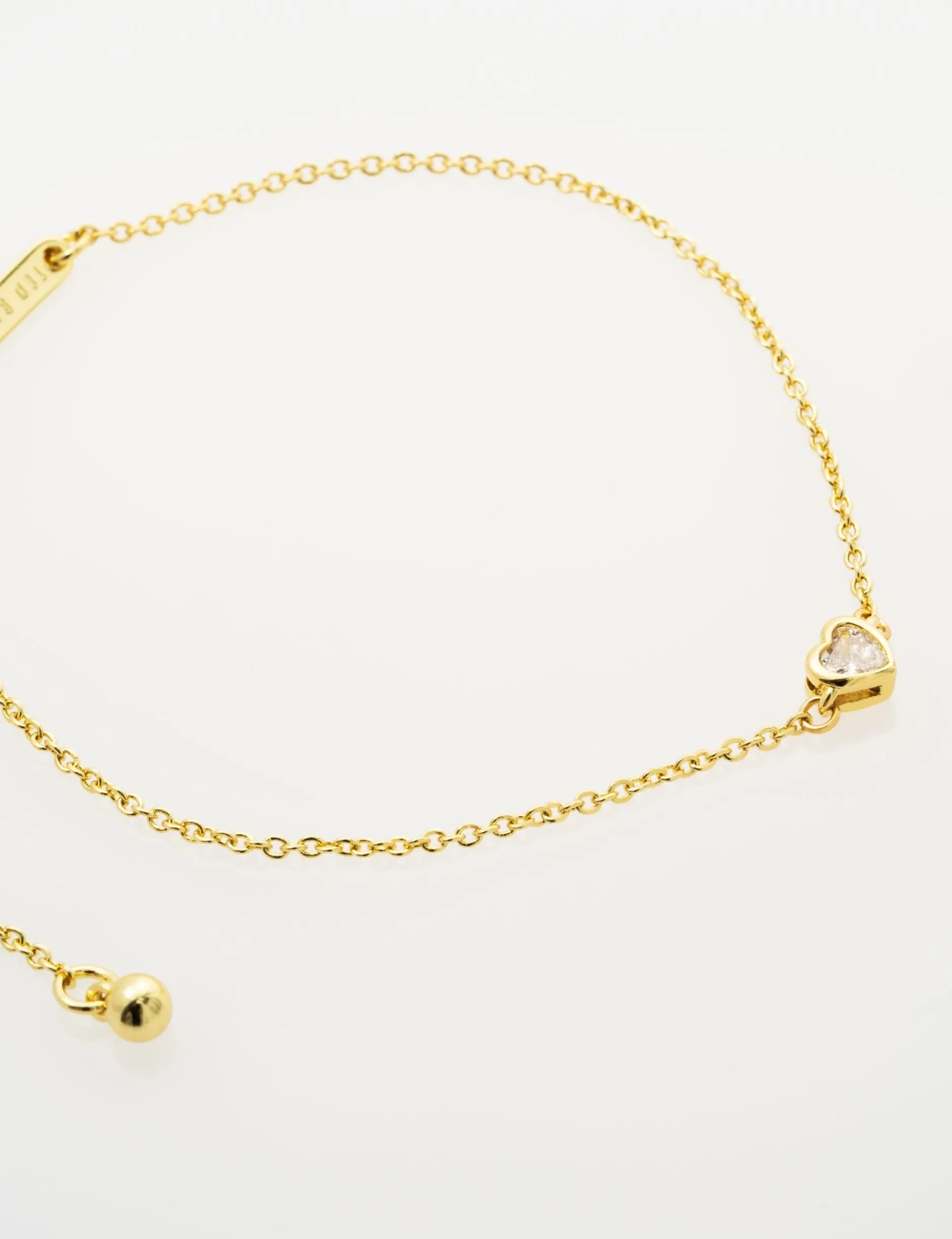 Verstellbares Mini-Kristallherz-Armband