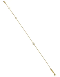 Verstellbares Mini-Kristallherz-Armband