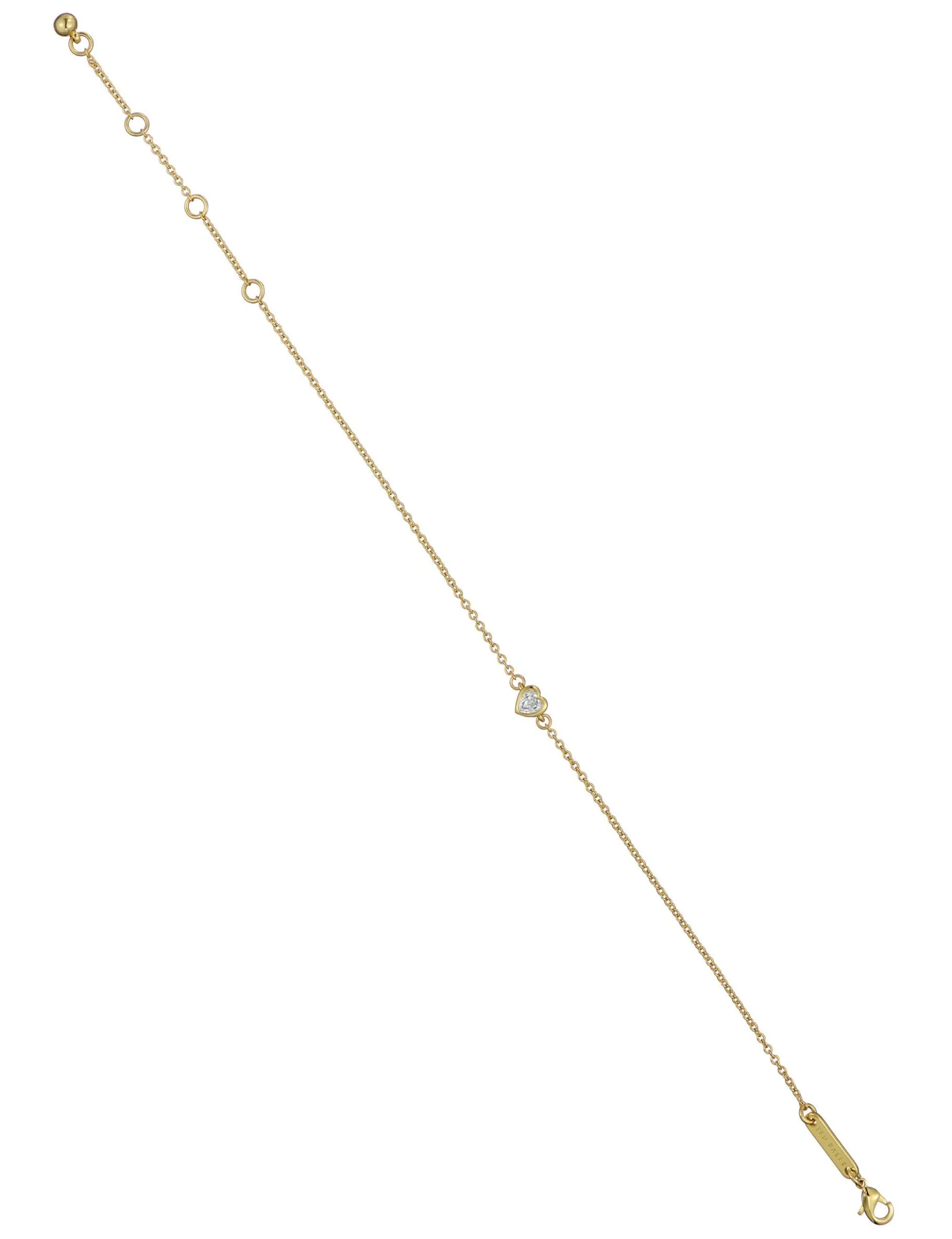 Verstellbares Mini-Kristallherz-Armband
