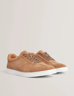 Wildleder-Sneaker mit niedrigem Schaft