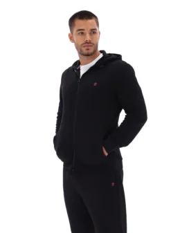 Zip-Up Piquet Tracksuit Hoodie